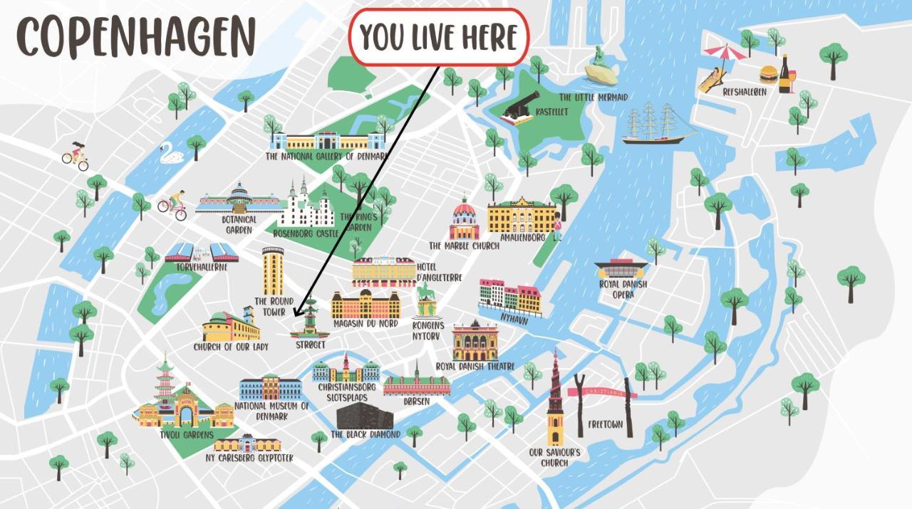 220Sqm Designer Apt - Copenhagen City Center - Private Balcony Eksteriør bilde